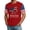 Red, variant on 250th Anniversary USA Shirts for Men USA Flag Spliced Short Sleeve 4th of July T-Shirts Crew Neck Patriotic Independence Day Shirt, Red XL