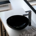 thumbnail image 3 of MR Direct 601 Black Vessel Sink Ensemble with an Antique Bronze finish 721 faucet, pop-up drain, and sink ring., 3 of 8