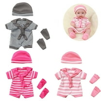 kttectoa Kids Toys Reborn Doll Girl Clothes 30cm 12in Simulation Doll Christmas Costume Red Gray Pink Black Doll Fit Gift for Kids Ages 3 Holiday Puzzle Playhouse Christmas Gifts