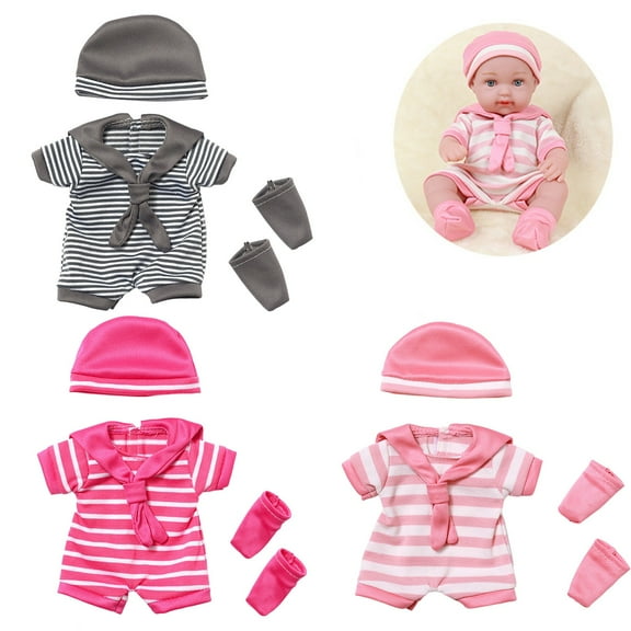 kttectoa Kids Toys Reborn Doll Girl Clothes 30cm 12in Simulation Doll Christmas Costume Red Gray Pink Black Doll Fit Gift for Kids Ages 3  Holiday Puzzle Playhouse Christmas Gifts