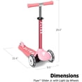 thumbnail image 2 of Radio Flyer Jouet à Bascule pour Enfants Flyer Jr., Jouet à Chevaucher avec Roues Lumineuses, Rose, 2 of 9