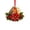 B, variant on Christmas Bird Acrylic Ornament 3.9 Inch Poinsettia Candle Hanging Tree Decor Design B