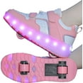 thumbnail image 4 of Kids LED Roller Skate Shoes with Wheel Light up Roller Shoes Kids Skates Sneakers Gift for Girls Boys Children, 4 of 14