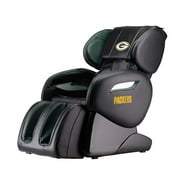 NFL Greenbay Electric Full Body Shiatsu Massage Chair Foot Roller Zero Gravity w/Heat