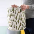 thumbnail image 5 of Hovmgk Linen Cotton Storage Basket, Household Laundry Bin, Clothes Organizer Pouch, 43x37.5cm Foldable Reinforced Handle, Home Laundry Supplies, Clothes/Toys/Book Storage, Families, Renters, 5 of 9