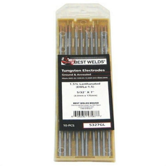 Best Welds - 187gl2 - 1/8 X 7 2% Lanthanated Tungsten 10/pk, Pack