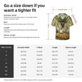 thumbnail image 5 of Pofeuu Vintage Garlic Bread Illustration Print Mens Casual Short Sleeve Shirts Beach Summer Spread Collar Pocket Tops Men's Casual Short-sleeved Shirt-Medium, 5 of 5