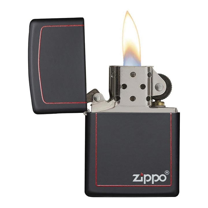 Zippo Windproof Black Matte Pocket Lighter