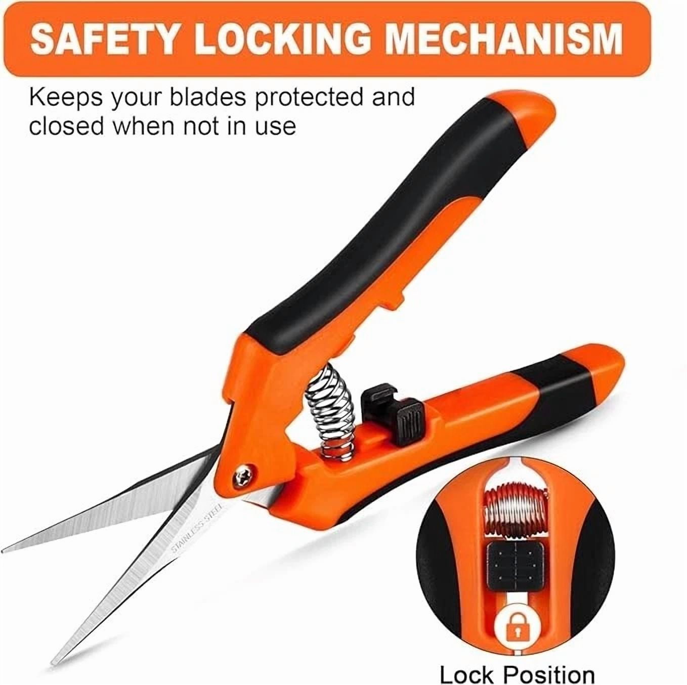 PURELY- Pruning Shears, Garden Shears,6.5 Inch Gardening Scissors Hand Pruner