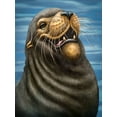 thumbnail image 2 of LaMontagne, Patrick 15x18 White Modern Wood Framed Museum Art Print Titled - SeaLion, 2 of 4