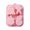 Pink, variant on Christmas Silicone Baking Molds 6-Pack Non-Stick Festive Shapes Santa Claus Snowman Gingerbread Man Christmas Tree Food Grade Oven Safe Pan for Holiday Cakes Chocolates Candies Soap Making