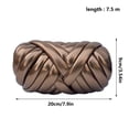 thumbnail image 3 of DIY Metallic Shiny Yarn Bag Kit Thick Soft Strip Yarn For Handmade Crochet Bag Knitting Material Supplies For Art Personalized Bag Making And DIY Decoration, 3 of 9
