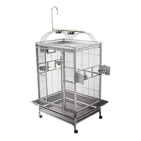 36"x28" Play Top Cage in Stainless Steel 8003628 Stainless Steel