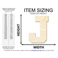 thumbnail image 2 of Unfinished Wood Varsity Team Font - J Shape | DIY Craft Cutout | up to 46" DIY 36" / 1/4", 2 of 3