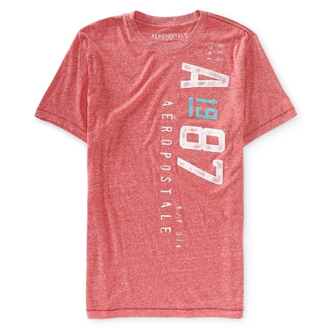 Camiseta Gráfica Aeropostale A87 para Hombre Color Rojo Talla XS