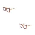 thumbnail image 2 of Guardurnaity Gafas de lectura con lentes antiazules, gafas colgantes de moda con montura grande, gafas de lectura con luz azul de aleación, Tipo 2 2piezas, 2 of 6