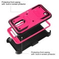 thumbnail image 3 of Goldcherry For LV3 2018 Case, LG Zone 4/LG Aristo 2/Aristo 3/K8 2018/X210 case , Heavy-Duty Shockproof Full Body Rugged Hybrid Case with Rotating Belt Clip and Bracket Armor Cover(Pink), 3 of 7
