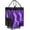 Purple, variant on (Medium, Red) Grocery Bag 4 Wheels, Foldable Rolling Tote Carries Up to 66lb Shopping Trolley, Rolling Bag with 3 Handles, Zipper Clouser Rolling Tote Bag with Wheels for Laundry