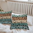 thumbnail image 6 of Throw Pillow Covers 20x20 Inch Set of 2, Black Dog Claws Waterproof Outdoor Pillow Covers, Cat Pets Printed Teal Brown Wood Grain Decorative Cushion Pillowcases for Couch, Sofa, Bed, Garden, Patio, 6 of 9