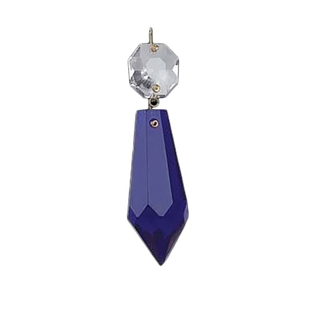 Prisms Blue Glass 2 L Prism w/ Loop 3 L | Renovator s Supply price history on PriceWatchPro