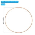 thumbnail image 2 of Uxcell 10pcs Dream Catcher Rings, Metal Macrame Wreath Floral Hoop Rose Gold 7.9 in, 2 of 7