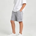 thumbnail image 6 of Zpanxa Boys Athletic Shorts Solid Lightweight Mid-Thigh Length, Running Shorts for Summer Sports, Breathable Fit, 6 of 9