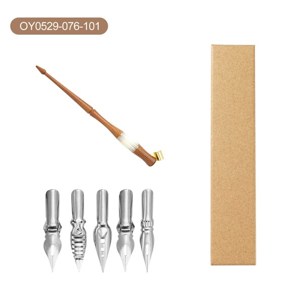 1 Set Vintage European Style Pen With Hardwood And Resin For Calligraphy And Fancy Lettering For Artistic Creations Letter Writing