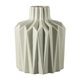 thumbnail image 1 of Jarrón de cerámica geométrico, decoración de mesa, ligero, estilo bohemio, para entrada. Talla L Gris claro, 1 of 9