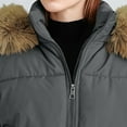 thumbnail image 5 of Delliss Women's Fall Winter Stand Up Collar Fashion Full Zipper Long Sleeve Warm Jacket, 5 of 8