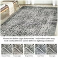 thumbnail image 3 of FairOnly Distressed Area Rug 5'x7' Modern Abstract Rugs for Bedroom Stain Resistant Rugs Grey Carpet for Home Office, 3 of 7