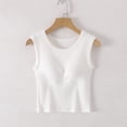 thumbnail image 2 of Lumtrix Women'S Tank Tops With Built In Bras Workout Casual Summer Tops Comfy Trendy Everyday Wear And Layering White L, 2 of 7