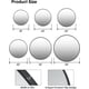 thumbnail image 2 of 36-pulgada round negra metal frame wall-mounted mirror ideal para para sala de estar bathroom wall & entrada decor rustic style, 2 of 5