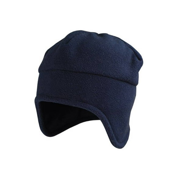 FLEECE TOQUE BEANIE CAP - Navy
