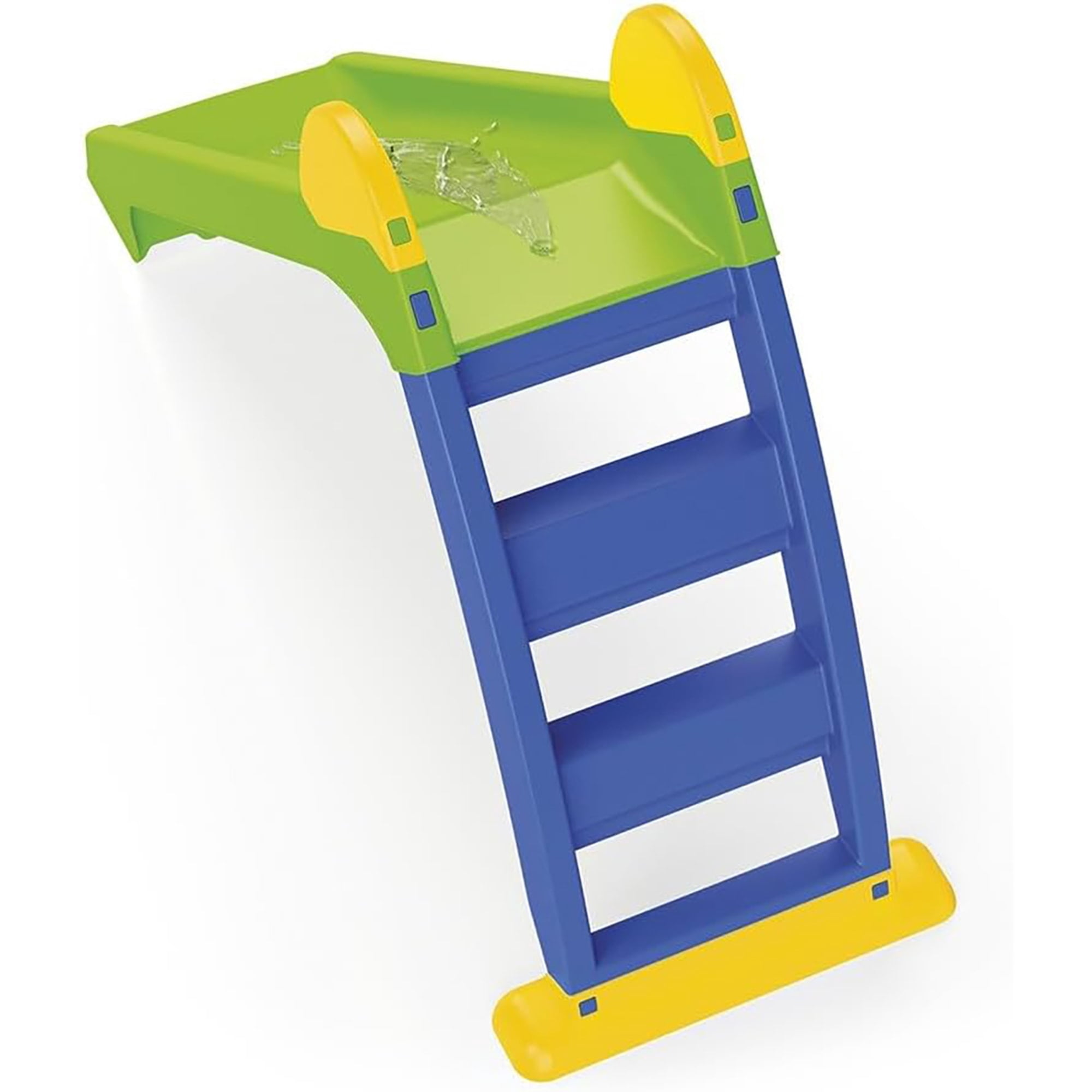 Dolu: My First Garden Slide: Yellow-Green-Blue - Waterslide Hose Attachment, Indoor/Outdoor, Plastic, 52.4 x 17.7 x 28.4", Toddler & Kids Ages 2+