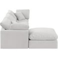 thumbnail image 6 of Meridian Furniture Indulge 94" Velvet L-Shaped Modular Sectional in Cream, 6 of 9