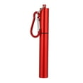 thumbnail image 3 of Paille, paille Rétractable Durable, pour Boire Voyager Boîtier en Aluminium Rouge + Paille + Brosse + Mousqueton, 3 of 8