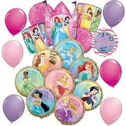 Disney Princess Party Supplies 8 Princesses 20 piece Birthday Balloon bouquet Decorations