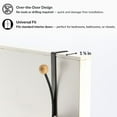 thumbnail image 6 of Over The Door Hook Rack Black Finish with 2 Natural Wooden Ball Ends, 6 of 8
