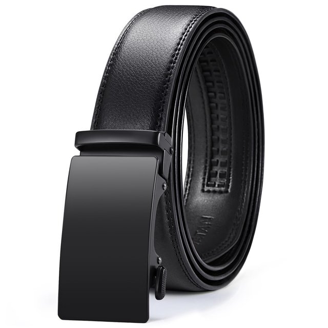 Cinturón de cuero para hombre VATAN con hebilla ajustable de trinquete