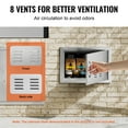 thumbnail image 3 of VEVOR BBQ Access Door, 20W x 14H Inch Single Outdoor Kitchen Door, Stainless Steel Flush Mount Door, Wall Vertical Door with Handle and vents, for BBQ Island, Grilling Station, Outside Cabinet, 3 of 9