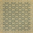 thumbnail image 1 of Ahgly Company Machine Washable Indoor Square Abstract Brown Area Rugs, 5' Square, 1 of 7