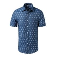 thumbnail image 2 of INSPIRE CHIC Men's Short Sleeve Button Down Floral Printed Shirt, 2 of 7