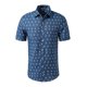 thumbnail image 3 of Camisa Estampada Floral Botones Abajo Manga Corta Para Hombre Azul Vaquero 52 Unique Bargains Camisa, 3 of 7