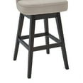 thumbnail image 6 of Brandy 26" Counter Height Swivel Tan Fabric and Espresso Wood Bar Stool, 6 of 8