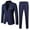 N220-Navy, variant on RMGVDSD Kids Boys Formal Suit Set Boy's Suits Solid Slim Fit Tuxedo 2 Piece Set Solid Color Long Sleeve Blazer Jacket Dressing Pants Outfits 18-19 Years