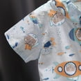 thumbnail image 5 of Gubotare Clothes for Baby Boy Toddlers and Baby Boys' Regular Fit Button Down Shirt and Short Set (Grey,Size 18-24 Months), 5 of 7