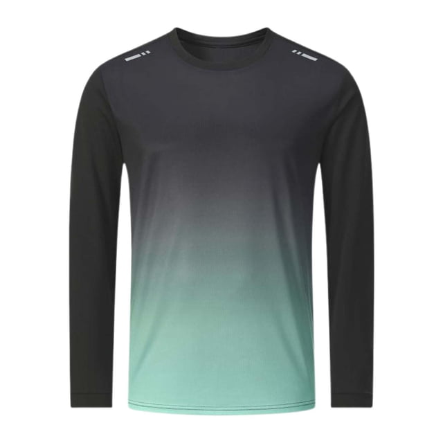 Xdzjlr Chemise d'Été pour Homme à Manches Longues Soleil Athlétique Randonnée Course Entraînement Maillot Dermoprotecteur Loisirs T-Shirts Homme,G