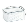 thumbnail image 6 of PALIFEUR Fruit Storage Containers for Fridge with Removable Colander, Airtight Food Storage Container, Dishwasher Safe Produce Saver Container for Refrigerator, Keep Berry Fruit Vegetable Fresh Longer, 6 of 9