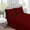 Burgundy, variant on DNG Creations 4 Piece Two Tone Sheet Set 100% Egyptian Cotton, 800 Threads Count - 15 Inch Deep Pocket ( Solid Black/ White - Queen )