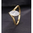 thumbnail image 2 of Jewelerix Gorgeous Marquise Cut Ring 1.50 CT Moissanite Diamond Engagement Ring Plated Yellow /Rose Gold Promise Rings for Her, 2 of 6